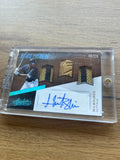 2017 Lewis Brinson Rookie Premiere Patch Auto glove piece /10 Absolute Baseball￼0
