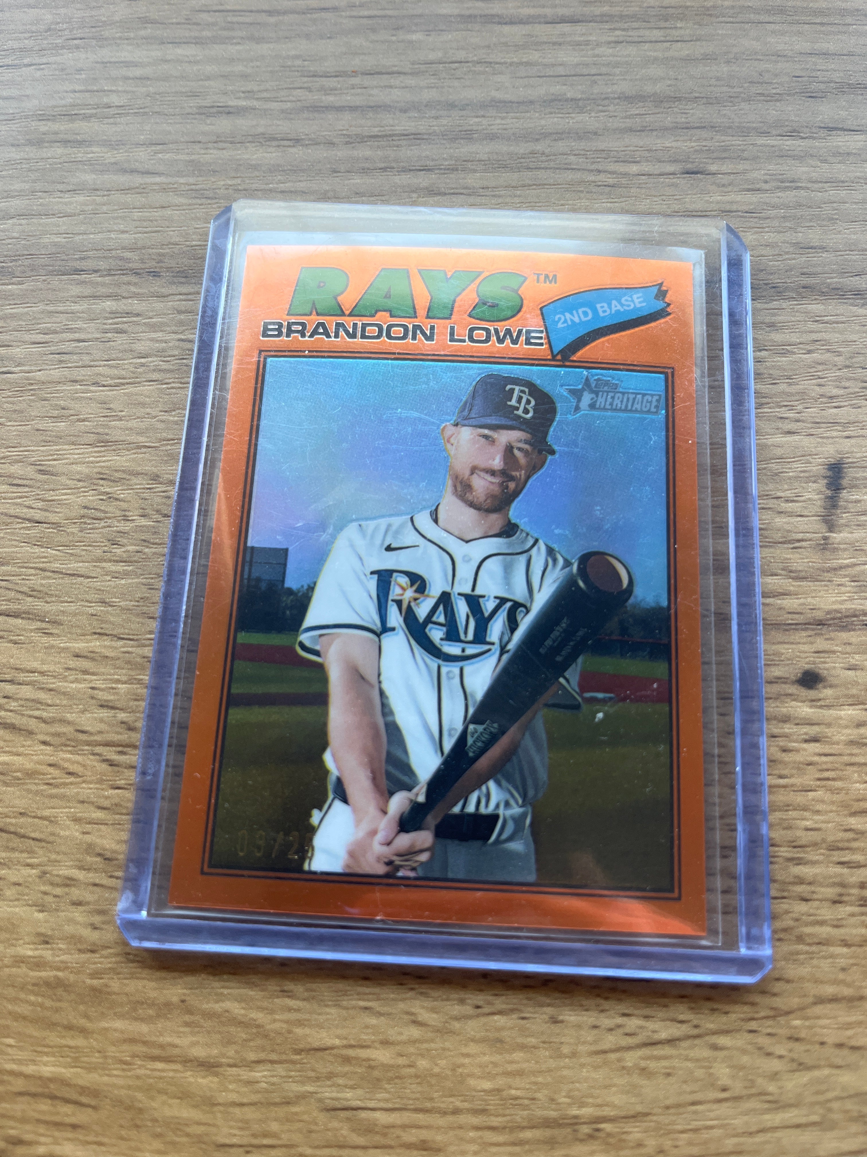 2025 Brandon Lowe Topps Heritage Orange /25