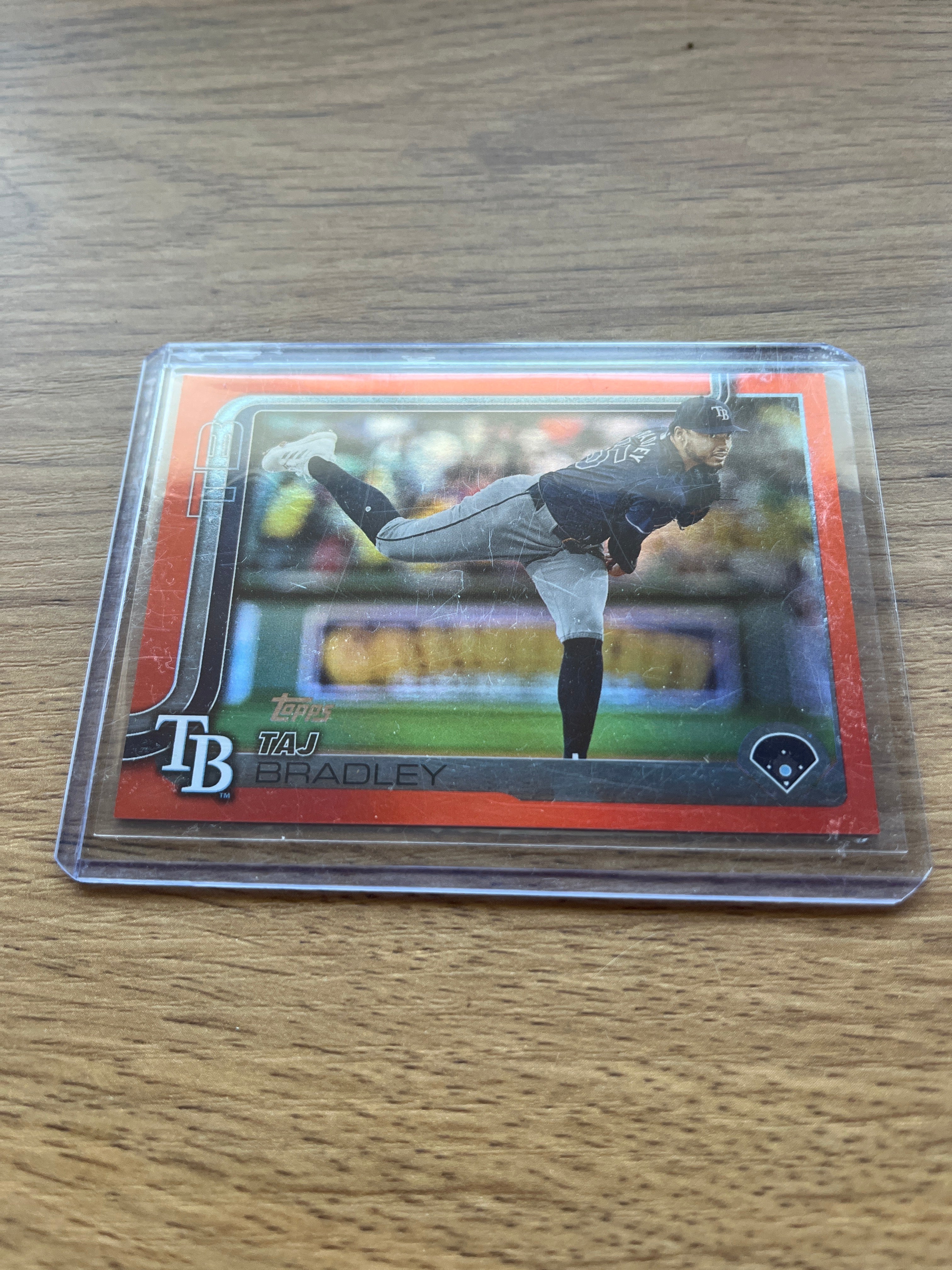 2025 Taj Bradley Topps Series One orange Refractor /252
